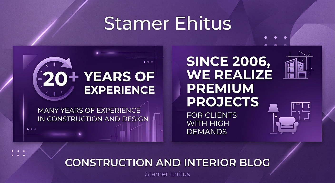 Stamer Ehitus banner in English